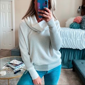 Autumn Cashmere Cream Cowl neck long sleeve sweater